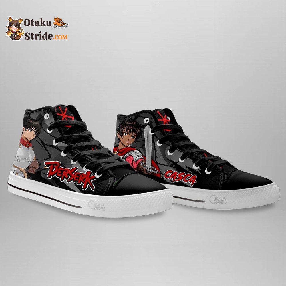 Berserk Casca High Top Shoes Custom Anime Sneakers