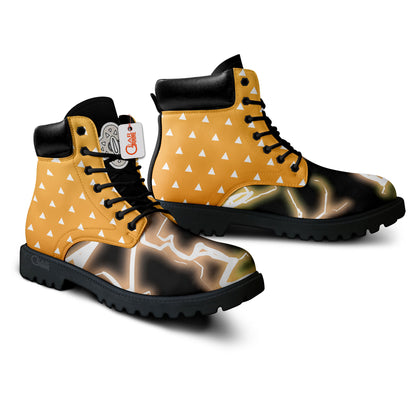 Demon Slayer Shoes Zenitsu Boots Anime Shoes Costume Style