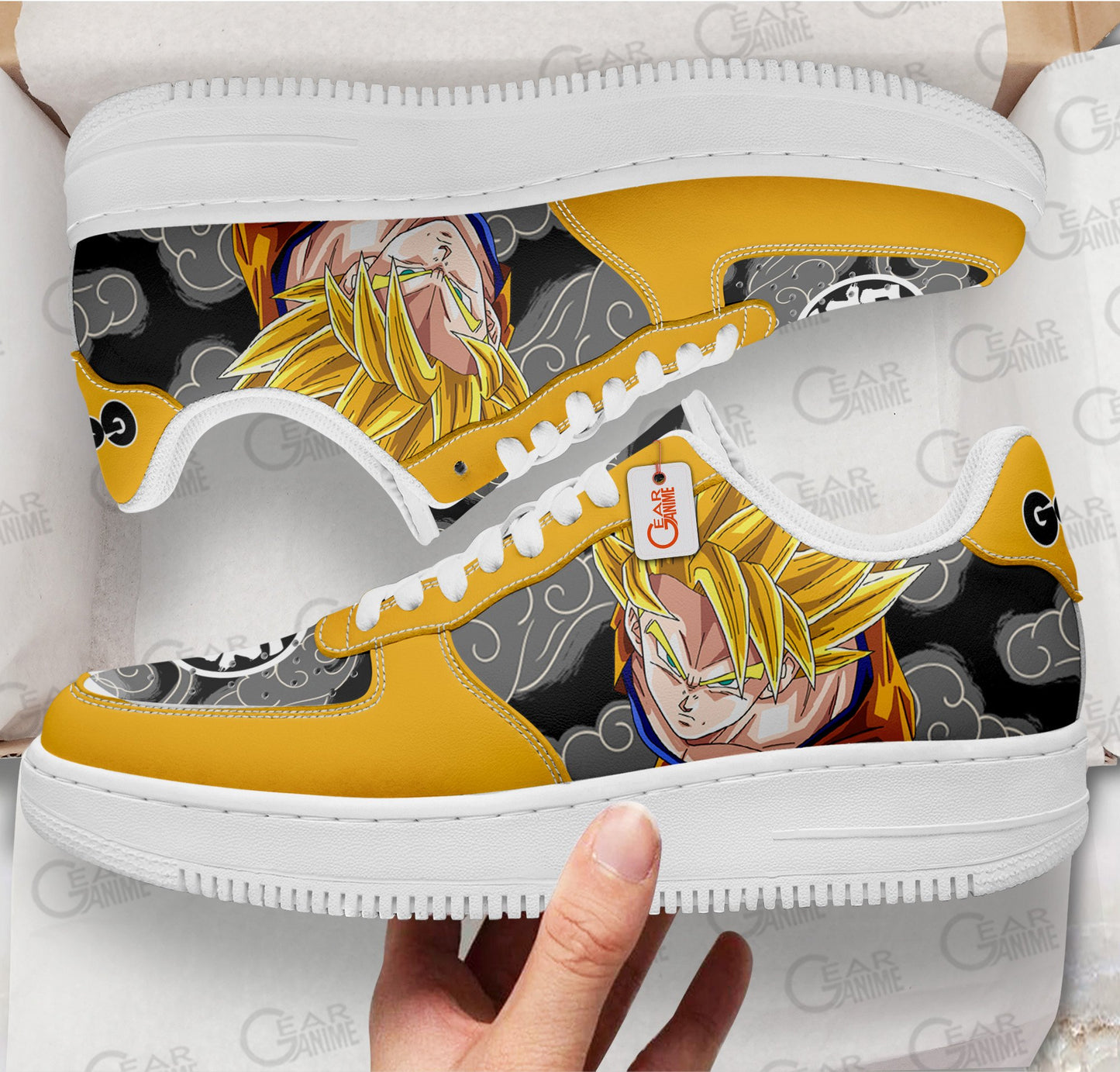 Dragon Ball Z Shoes Goku Super Saiyan 2 Shoes Anime Air Sneakers