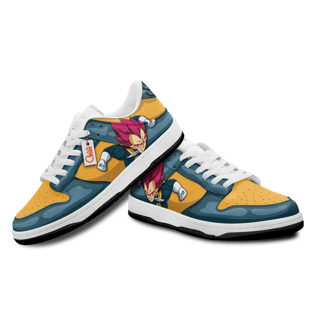 Dragon Ball Z Shoes Vegeta SSJ God Sneakers Custom Anime Shoes